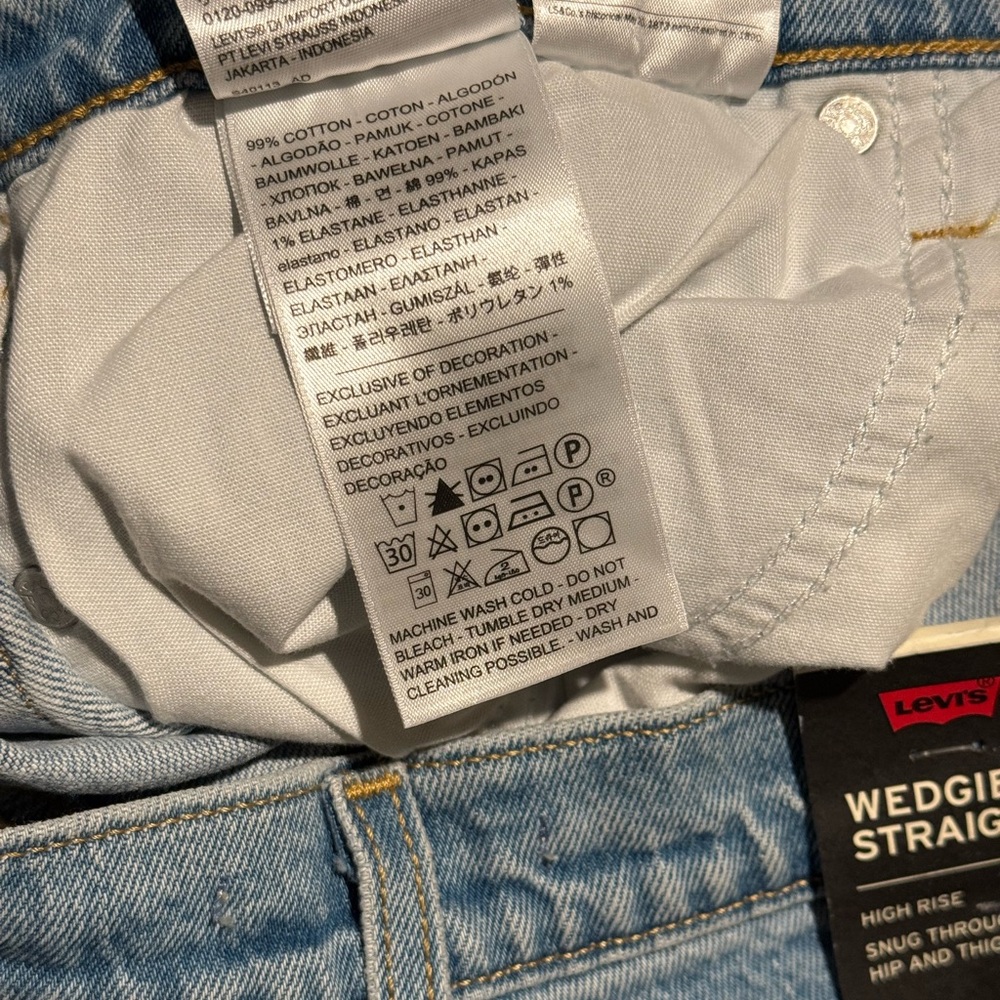 Levi's Wedgie Straight High Rise Jeans - 31 - Picture 11 of 11
